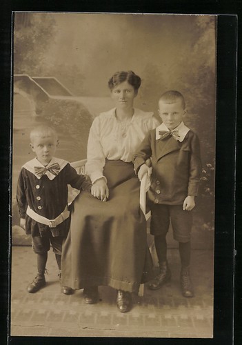 Cartolina fotografica mamma